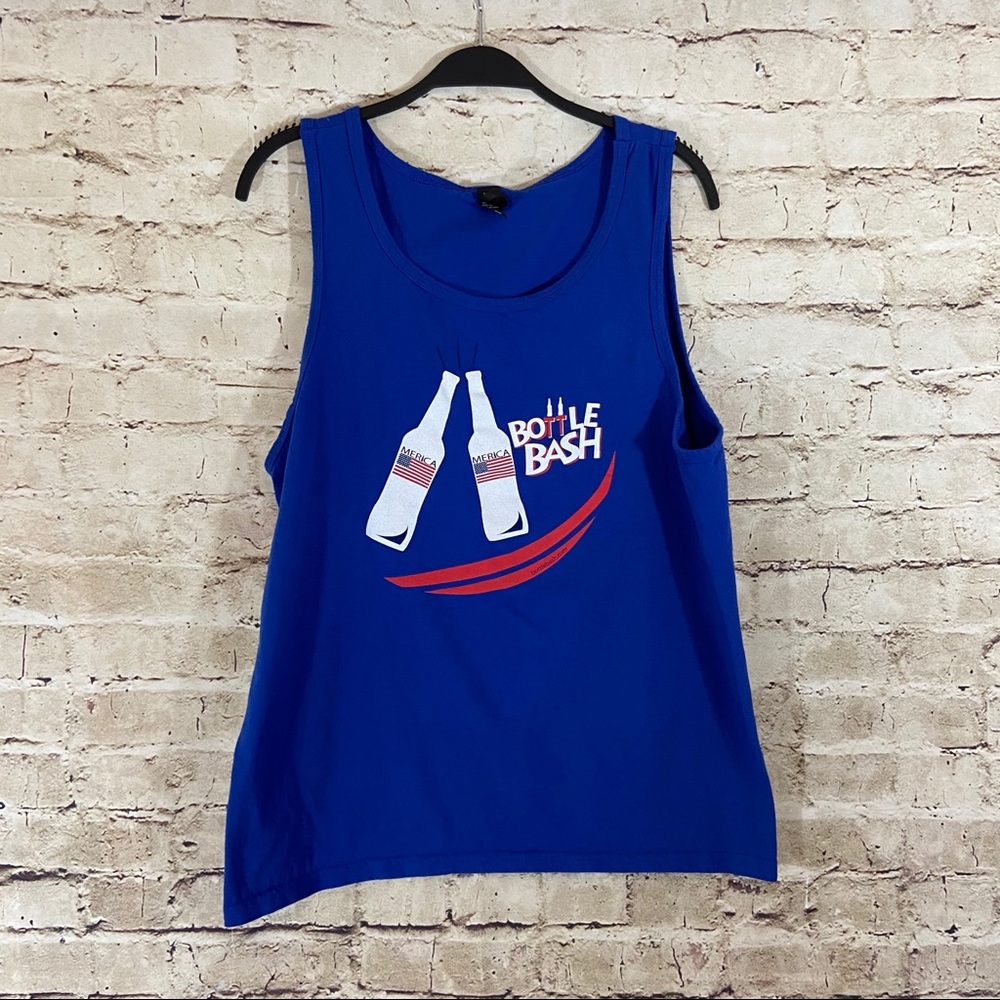 Men’s bottle bash usa blue tank top size medium - Picture 1 of 9